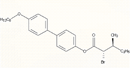 CAS 100497-33-4, 2-Bromo-3-methyl-pentanoic acid 4-hexyloxy-