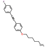 CAS 145532-21-4, 1-fluoro-4-{[4-(hexyloxy)phenyl]ethynyl}ben 