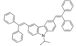 3,6-Bis-(2,2-diphenylethenyl)-9-(1-methylethyl)-9H-carbazole 