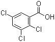 CAS # 50-73-7, 2,3,5-Trichlorobenzoic acid 