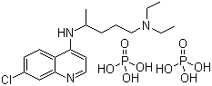 CAS # 50-63-5, Chloroquine diphosphate, N-(7-Chloro-4-quinol 