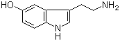 CAS # 50-67-9, 5-Hydroxytryptamine, 3-(2-Aminoethyl)-1H-indo 