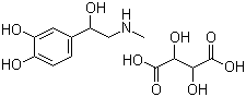 CAS # 51-42-3, Epinephrine bitartrate, (R)-4-[1-Hydroxy-2-(m 