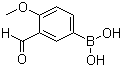 CAS # 121124-97-8, 3-Formyl-4-methoxyphenylboronic acid, 3-F