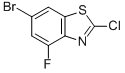CAS 960535-41-5, 6-BROMO-2-CHLORO-4-FLUOROBENZOTHIAZOLE 